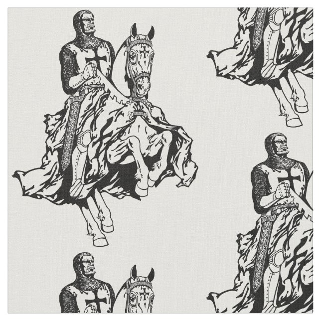 Tissu Chevalier templier (Fermer)