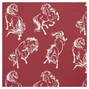 Tissu chevaux