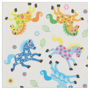 Tissu chevaux décoratifs