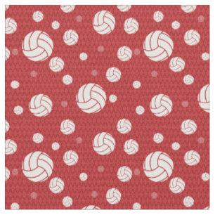 Tissu Chevron de Red Volleyball