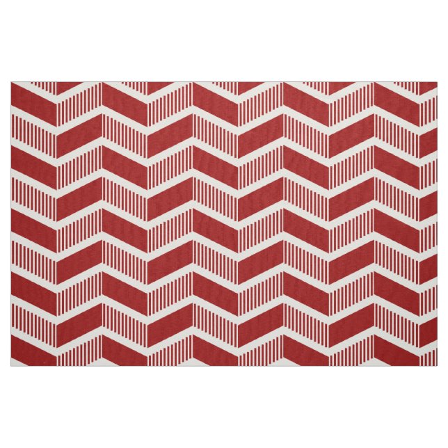 Tissu Chevrons Steven - Ruby Red (Fat Quarter)