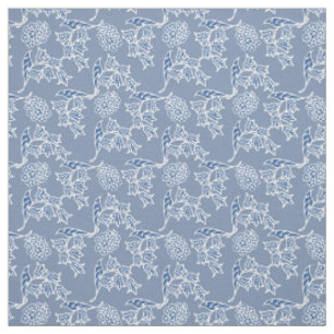 Tissu chic indigo à motif floral ethnique