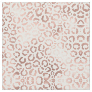 Tissu Chic Rose Gold Leopard Cheetah Poster de animal
