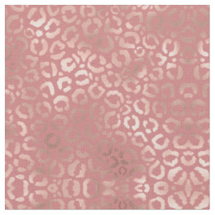 Tissu Chic Rose or rose léopard Poster de animal Cheetah