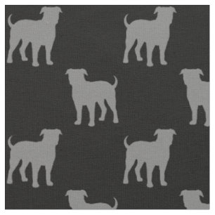 Tissu Chien Cool américain des silhouettes de Bulldog
