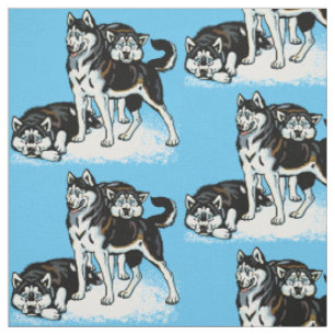 Tissu chien de traîneau sibérien