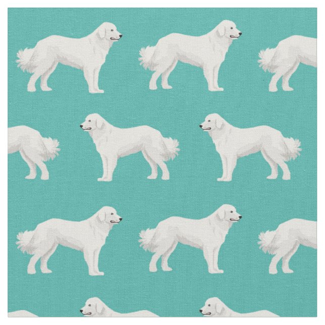 Tissu Chien des Pyrénées (Fermer)