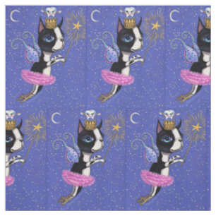 Tissu Chien poilu de dents Boston Terrier Pink Tutu Crow