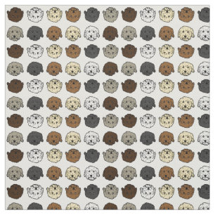 Tissu Chiens de Doodle Multicolor
