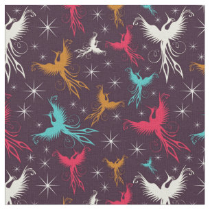 Tissu Chiffre motif d'oiseaux de Phoenix