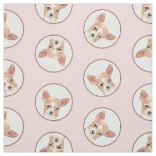 Tissu Chihuahua Smooth Coat Peinture Chien Art original