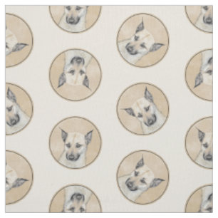 Tissu Chinook Chiot Pointé Oreilles Peindre Animal Chien