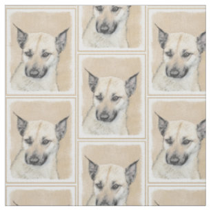 Tissu Chinook (Oreilles Pointées) Peinture - Art Chien o