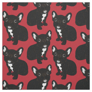 Tissu Chiot Brindle mignon de Frenchie