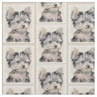 Chiot de Yorkshire Terrier peignant l'art original