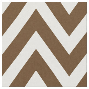 Tissu Chocolat Brown moderne Chevron Grande échelle