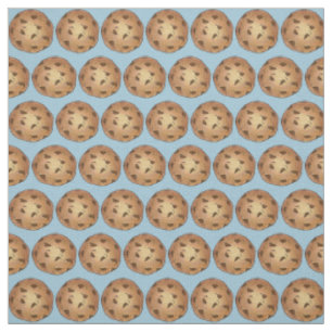Tissu Chocolat Chip Cookies Blue Bake Vente Dessert Food