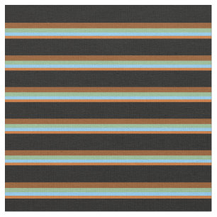 Tissu Chocolat, Ciel clair, Vert mer, Brown, Noir