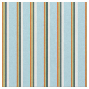 Tissu Chocolat, kaki, gris, crème à la menthe et bleu cl
