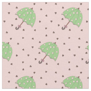 Tissu Chocolat Raindrops Umbrella Valentine Rain Drops