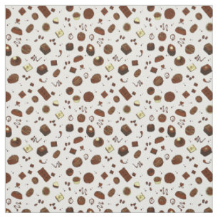 Tissu Chocolats chocoholiques et barres de bonbons