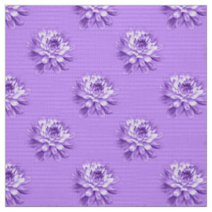 Tissu Chrysanthème Motif - Pâques violet