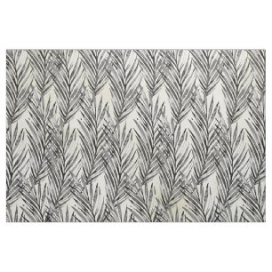 Tissu Chuchoteur de palme Hawaïen Tropical Neutre