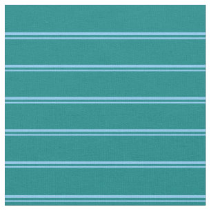 Tissu Ciel bleu clair et Motif rayé Turquoise