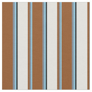 Tissu Ciel bleu, gris ardoise, Brown, cyan clair et noir