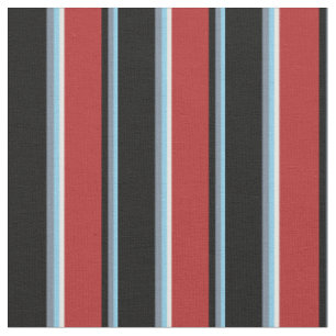 Tissu Ciel bleu, gris ardoise légère, noir, rouge, crème