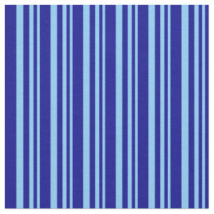 Tissu Ciel clair bleu et lignes bleu foncé