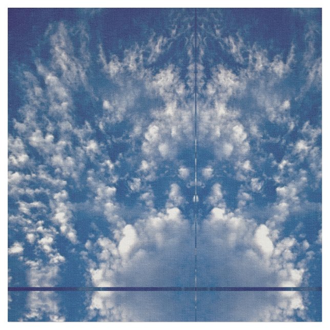 Tissu Ciel et nuages (Fermer)