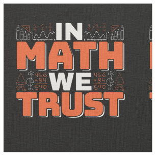 Tissu Citation de professeur de mathématiques - En Math