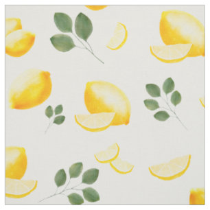 Tissu Citron mûr Citron vert jaune motif répétitif
