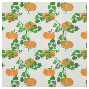 Tissu Citrouille à l'automne
