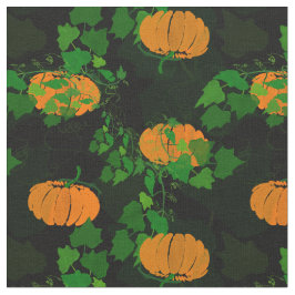 Tissu Citrouille à l'automne