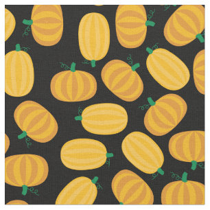 Tissu Citrouilles Automne Halloween