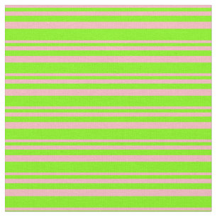 Tissu Clair rose et vert Motif à rayures