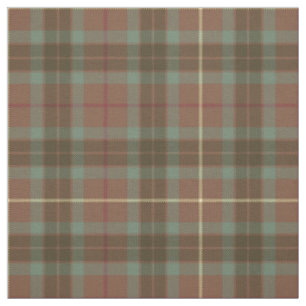Tissu Clan Fraser Chasse Tartan Patiné