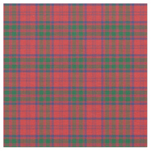 Tissu Clan Plaid Grant Tartan Vert Rouge Bleu Check