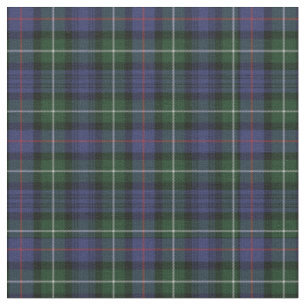 Tissu Clan Plaid MacKenzie Tartan Green Purple Check