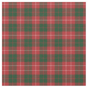 Tissu Clan Plaid Mackinnon Tartan Vert Rouge Check