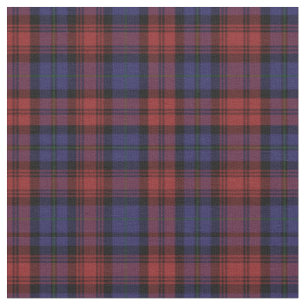 Tissu Clan Plaid MacLachlan Tartan Purple Black Check