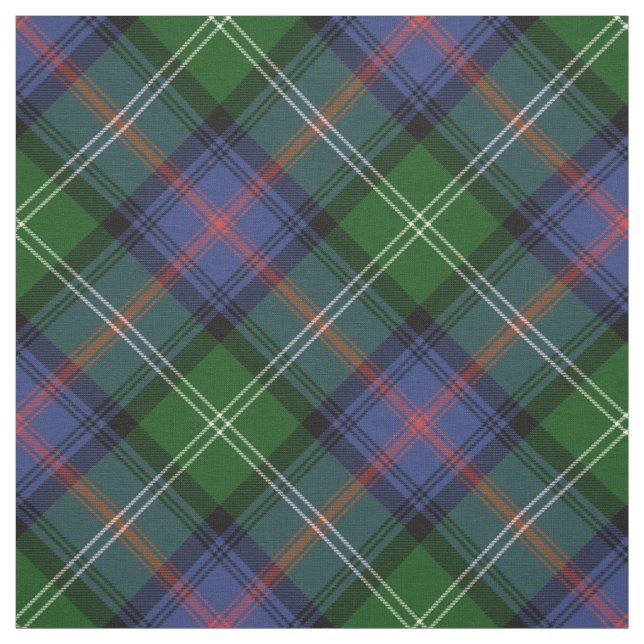 Tissu Clan Sutherland Tartan - grand motif diagonal (Échantillon)