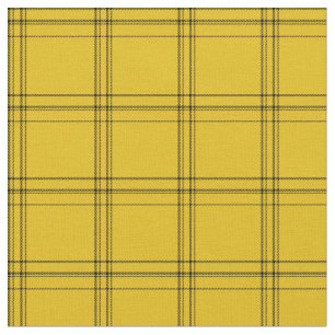 Tissu Classic rétro jaune et noir écossais plaid