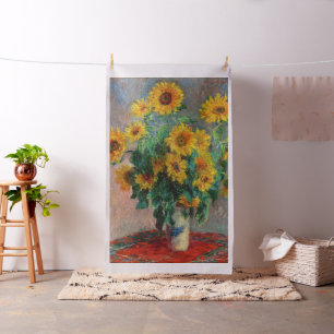 Tissu Claude Monet - Bouquet de tournesols