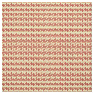 Tissu Clé grecque rouge et jaune