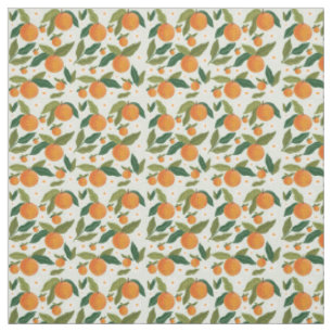 Tissu Clementine Grove Motif botanique avec vert
