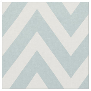 Tissu Cloud Blue Moderne Chevron Grande échelle