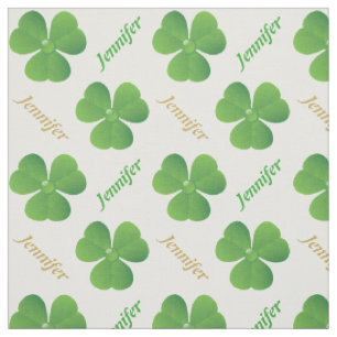 Tissu Clover et nom irlandais St. Patrick's Day personna